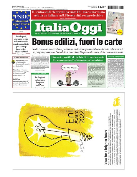 Italia oggi : quotidiano di economia finanza e politica